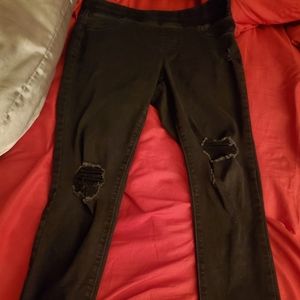 Old Navy rockstar jeggings with holes
